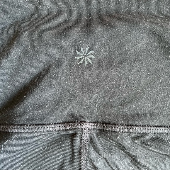 Athleta S High Rise Chaturanga Copper ZIPPER Tight Leggings Small Black Workout - Picture 5 of 6